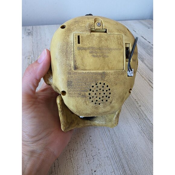 Vintage seasonal visions chattering zombie Halloween animated light up funny dec - Picture 9 of 10